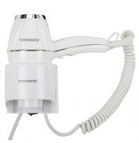 Фен для волос настенный SONNEH HD-2206 SUPER POWER, (1850Вт). Белый, 3 темп.режима 608482/ 03604