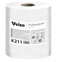 Полотенца бумажные 1сл., в рулонах Veiro Professional Comfort, 150м.,2*6рул упак., вт 38мм. K211 NEW Полотенца бумажные 1сл., в рулонах Veiro Professional Comfort, 150м.,2*6рул упак., вт 38мм. K211 NEW