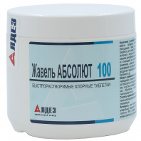 Хлорные таблетки ЖАВЕЛЬ АБСОЛЮТ 100, банка 100 табл., 0,34кг. 03891